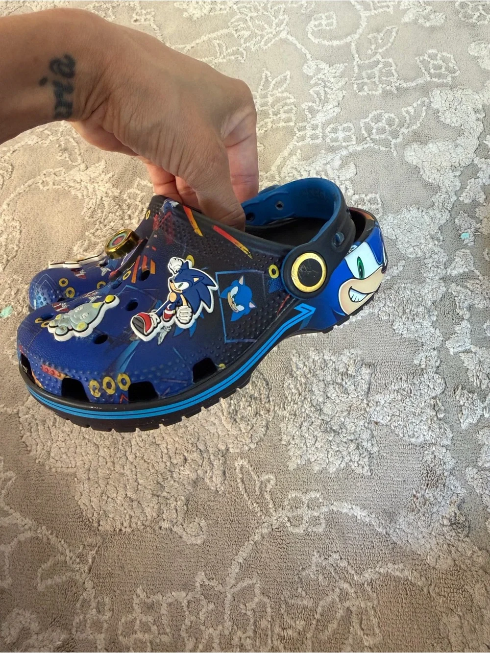 CROCS Kids Blue & Yellow Character Clogs Duo